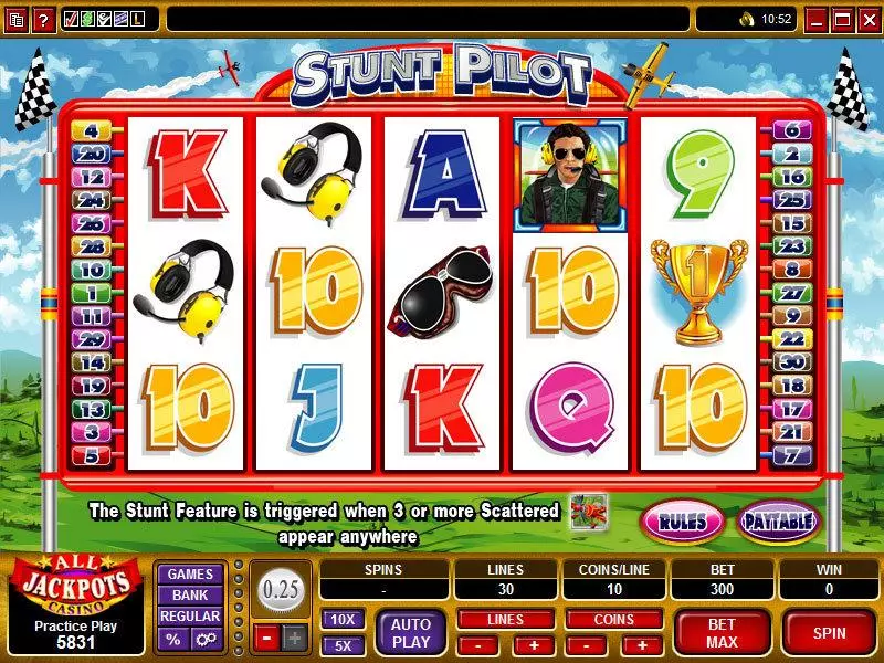 Stunt Pilot Microgaming Slot Game released in   - Free Spins