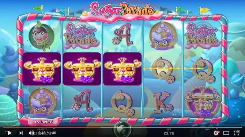 Sugar Parade Microgaming Slot Game released in July 2017 - Free Spins