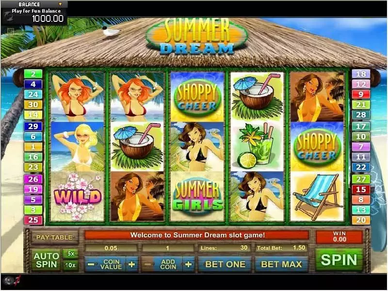 Summer Dream GamesOS Slot Game released in   - Second Screen Game