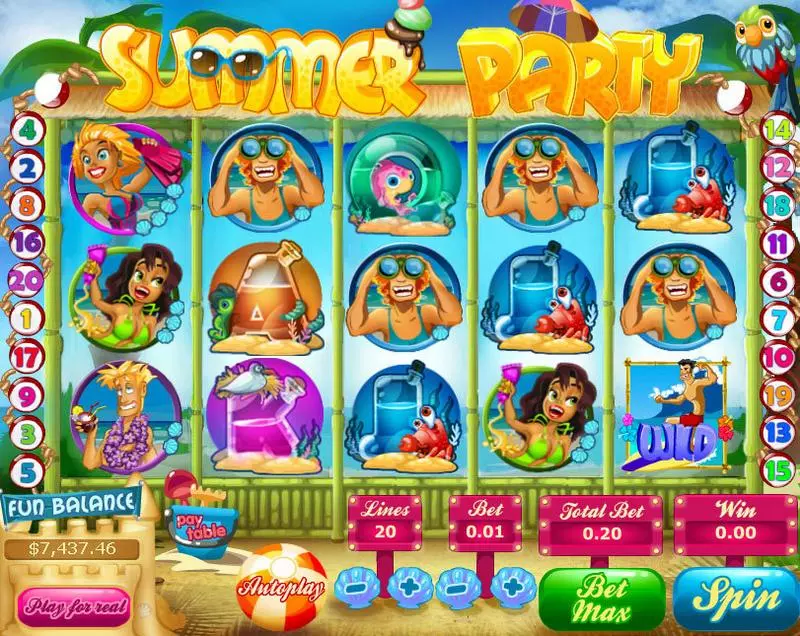 Summer Party Topgame Slot Game released in   - Free Spins