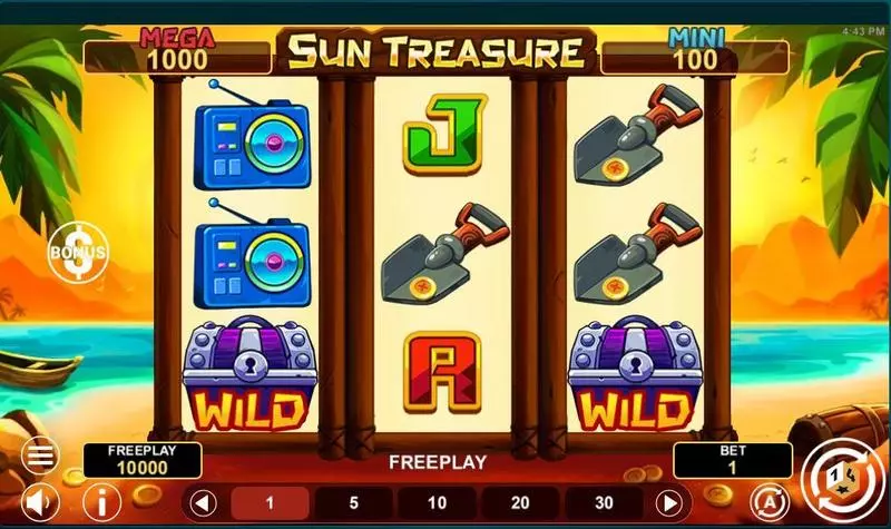 Sun Treasure 1Spin4Win Slot Game released in April 2024 - 