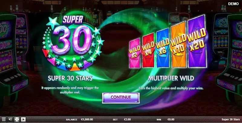 Super 30 Stars Red Rake Gaming Slot Game released in August 2023 - Minigame