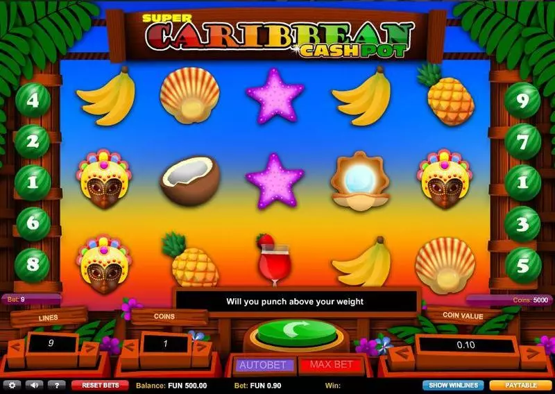 Super Caribbean Cashpot 1x2 Gaming Slot Game released in   - Free Spins