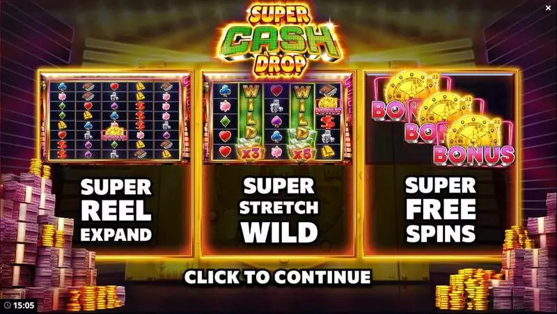 Super Cash Drop  Bang Bang Games Slot Game released in July 2021 - Free Spins