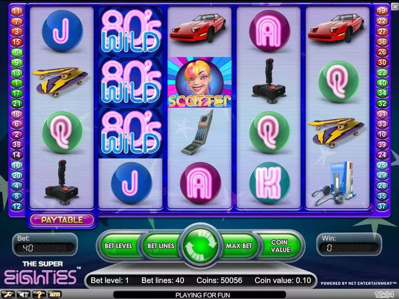 Super Eighties NetEnt Slot Game released in   - Free Spins