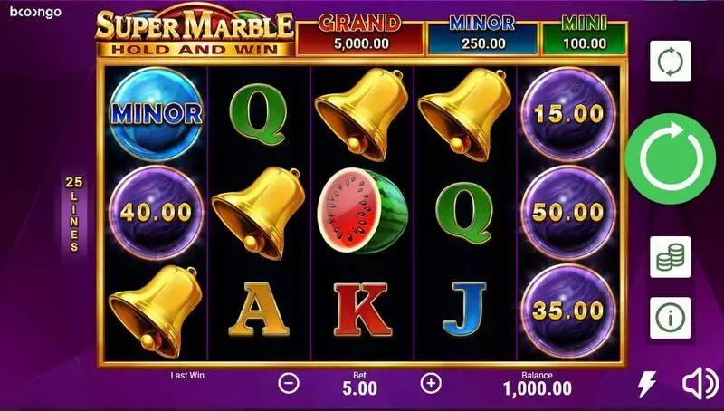 Super Marble Booongo Slot Game released in July 2020 - Multipliers