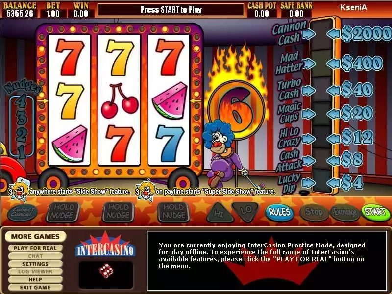 Super Sideshow CryptoLogic Slot Game released in   - Second Screen Game