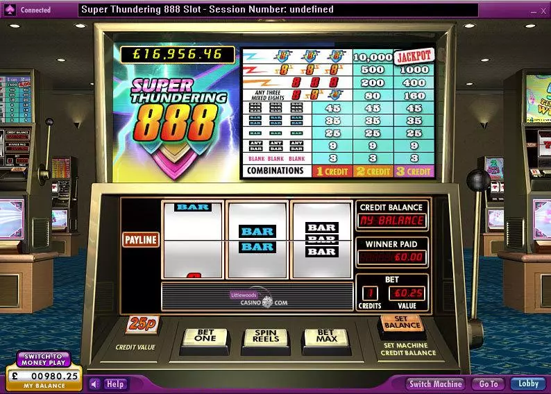 Super Thundering 888 888 Slot Game released in   - 