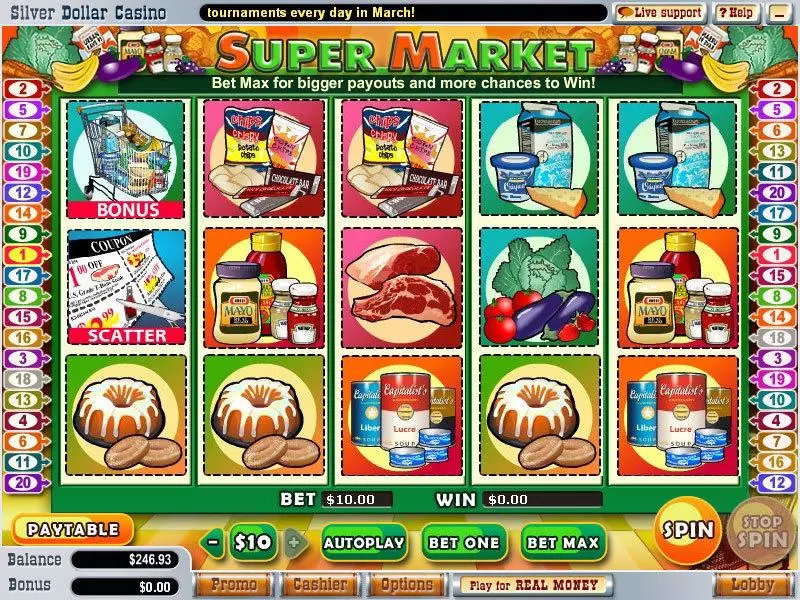 SuperMarket WGS Technology Slot Game released in   - Free Spins