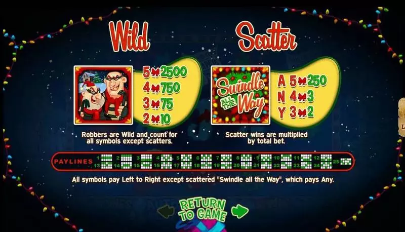 Swindle All The Way RTG Slot Game released in December 2017 - On Reel Game