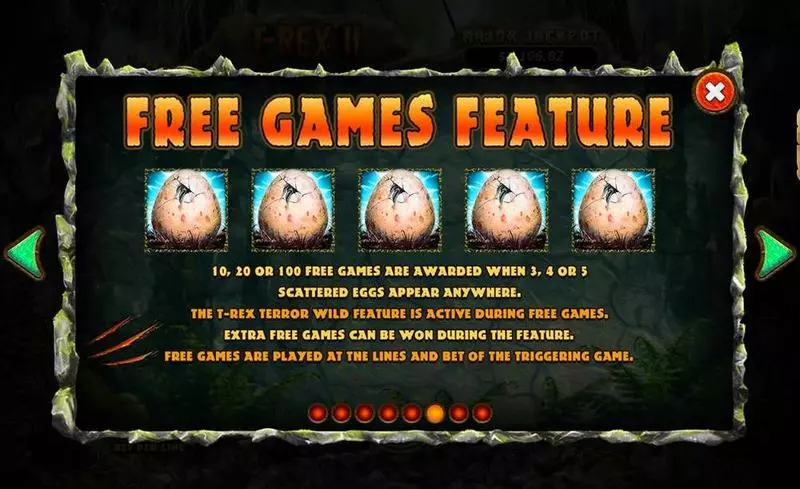 T-Rex II RTG Slot Game released in September 2019 - Free Spins