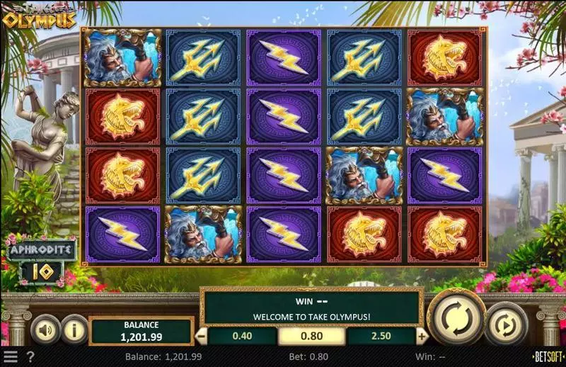 Take Olympus BetSoft Slot Game released in February 2021 - Free Spins
