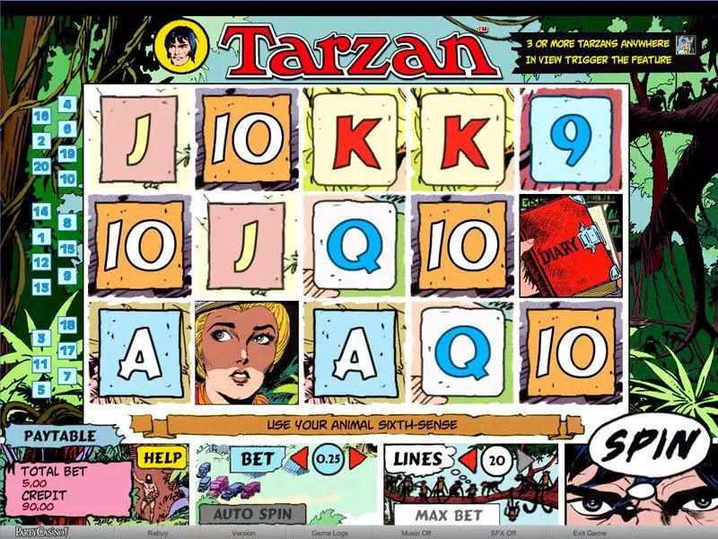 Tarzan bwin.party Slot Game released in   - Second Screen Game