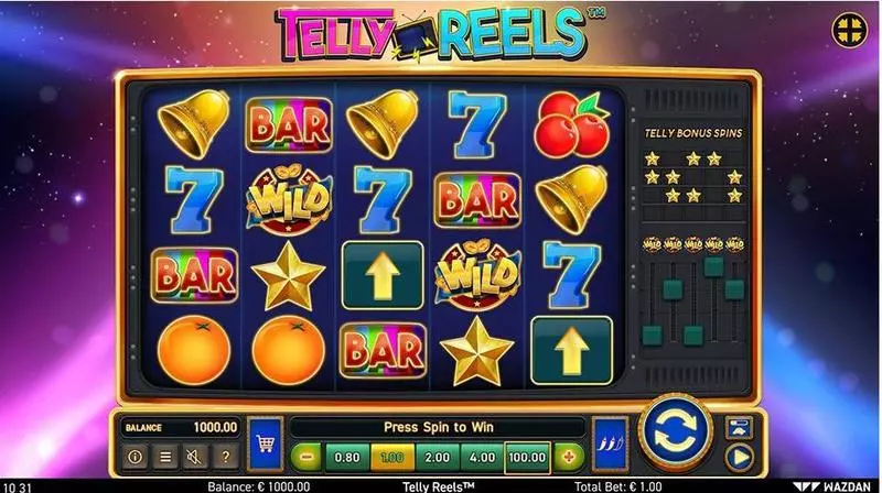 Telly Reels Wazdan Slot Game released in October 2020 - Free Spins