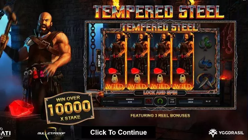 Tempered Steel Bulletproof Games Slot Game released in June 2022 - Free Spins