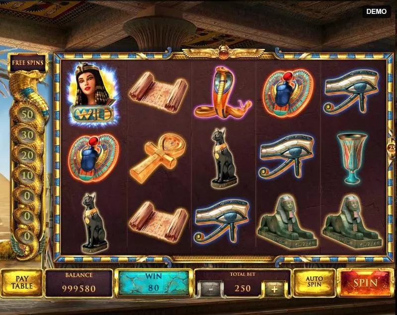 The Asp of Cleopatra Red Rake Gaming Slot Game released in May 2018 - Free Spins