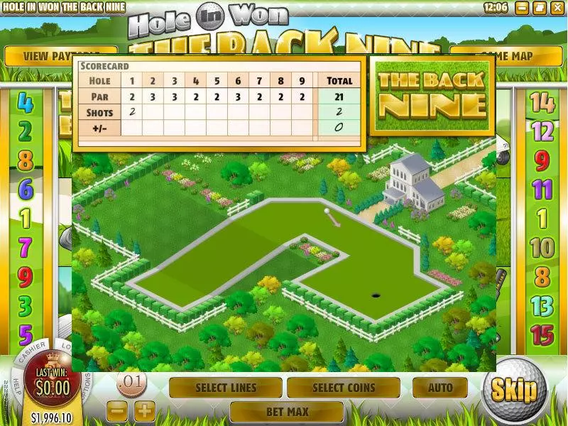 The Back Nine Rival Slot Game released in June 2011 - Second Screen Game