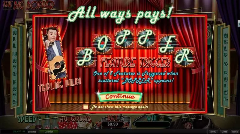 The Big Bopper RTG Slot Game released in April 2016 - Free Spins