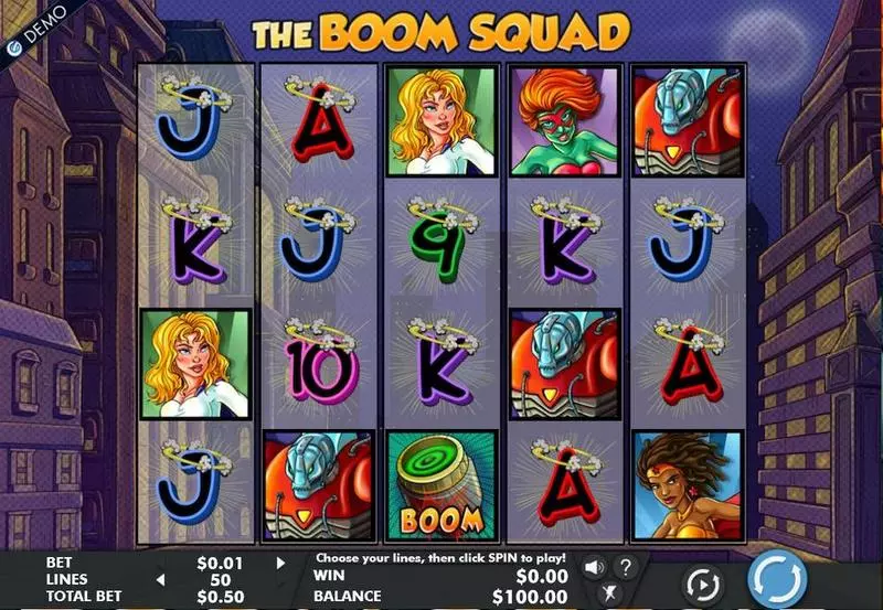 The Boom Squad Genesis Slot Game released in December 2016 - 