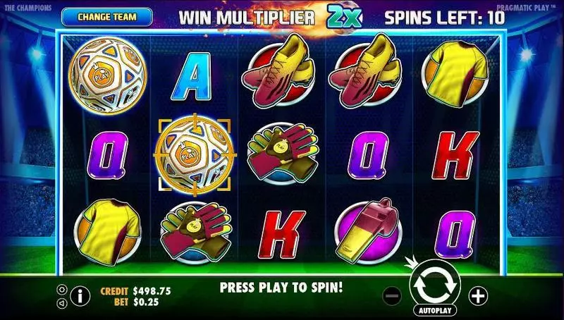 The Champions Pragmatic Play Slot Game released in June 2018 - Second Screen Game