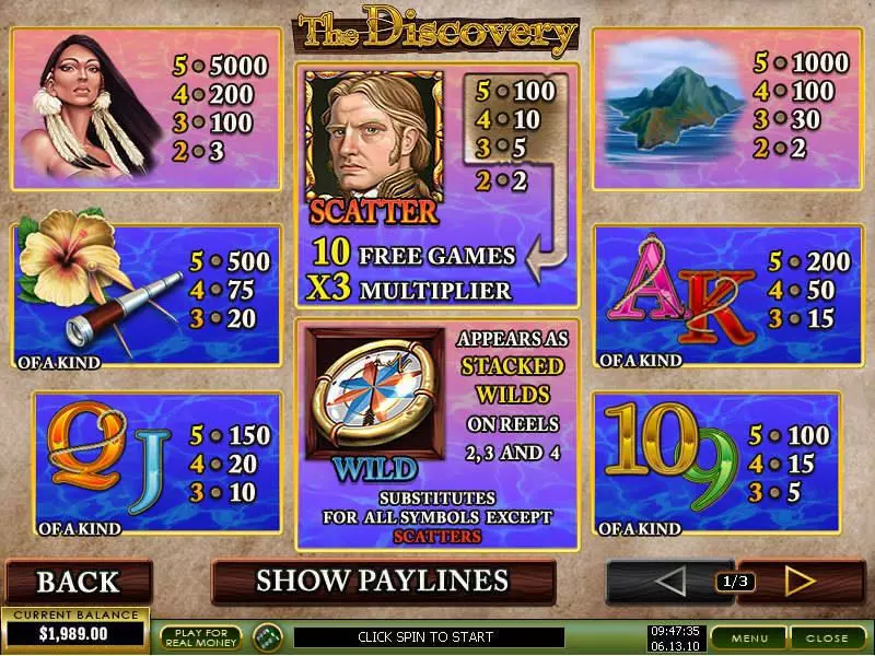 The Discovery PlayTech Slot Game released in   - Free Spins
