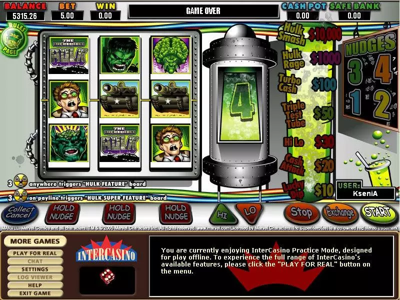 The Hulk CryptoLogic Slot Game released in   - Second Screen Game