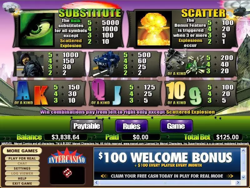 The Incredible Hulk - Ultimate Revenge CryptoLogic Slot Game released in   - Second Screen Game