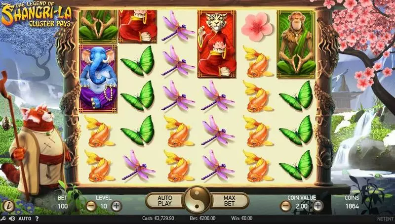 The Legend of Shangri-La NetEnt Slot Game released in September 2017 - Free Spins