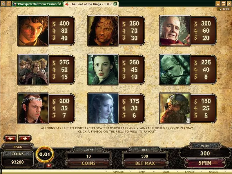 The Lord of the Rings - The Fellowship of the Ring Microgaming Slot Game released in   - Free Spins