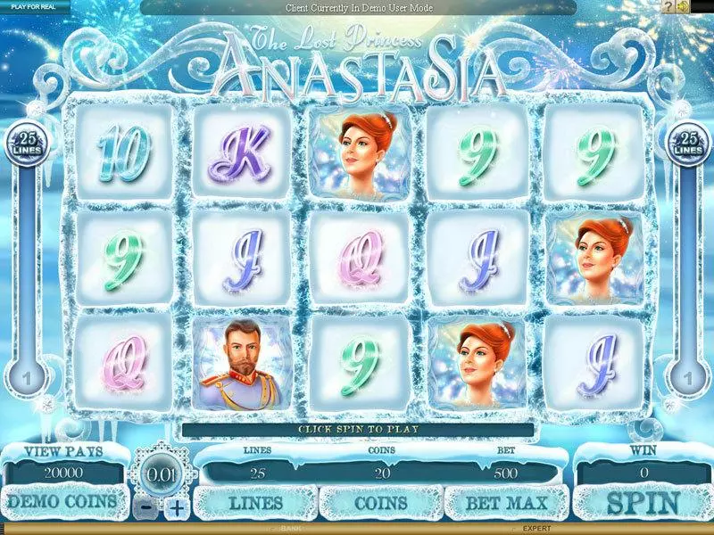 The Lost Princess Anastasia Genesis Slot Game released in April 2012 - Free Spins