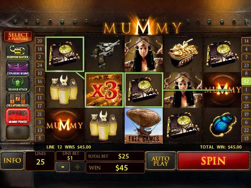 The Mummy PlayTech Slot Game released in   - Free Spins