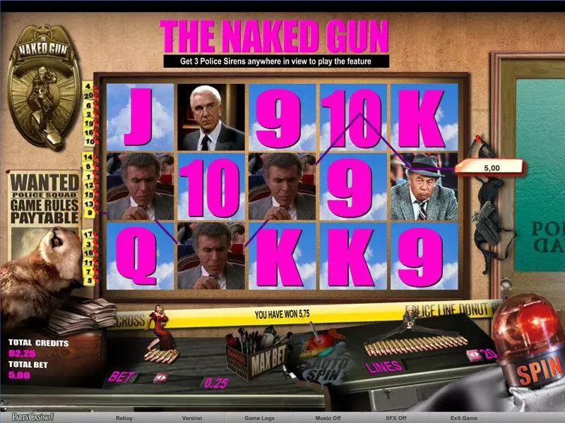 The Naked Gun bwin.party Slot Game released in   - Second Screen Game