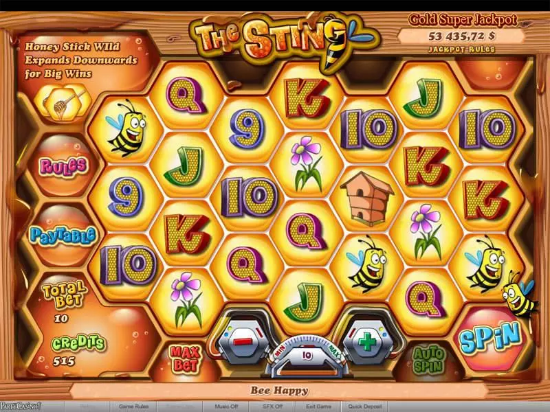 The Sting bwin.party Slot Game released in   - Jackpot bonus game