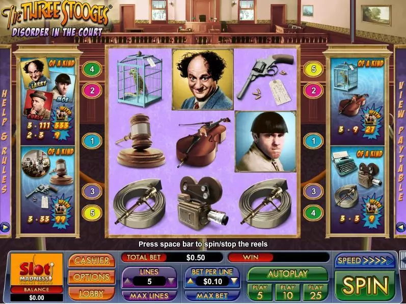 The Three Stooges Disorder in the Court NuWorks Slot Game released in   - Auto Nudge