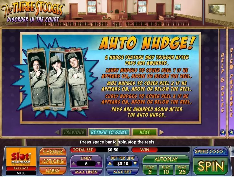 The Three Stooges Disorder in the Court NuWorks Slot Game released in   - Auto Nudge