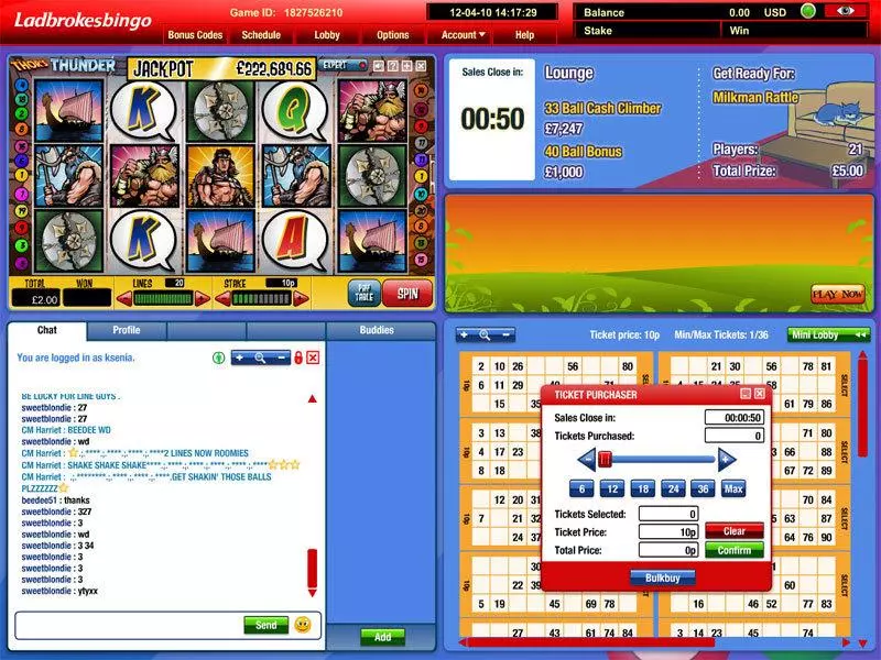 Thor's Thunder Mini Virtue Fusion Slot Game released in   - Second Screen Game