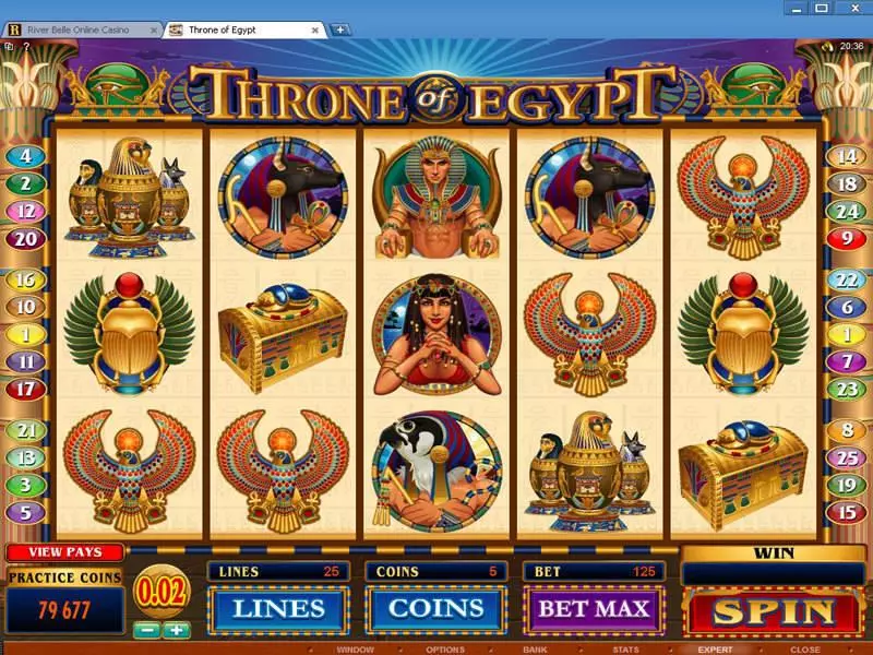 Throne of Egypt Microgaming Slot Game released in   - Free Spins