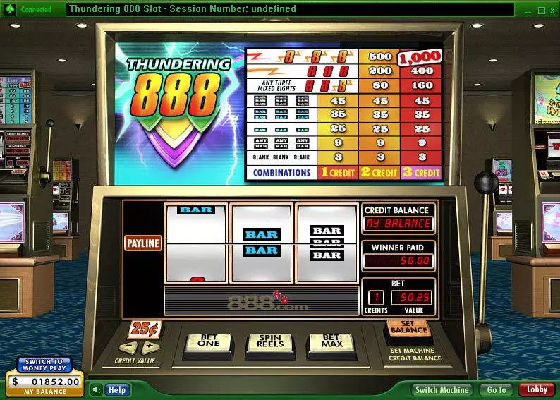 Thundering 888 888 Slot Game released in   - 