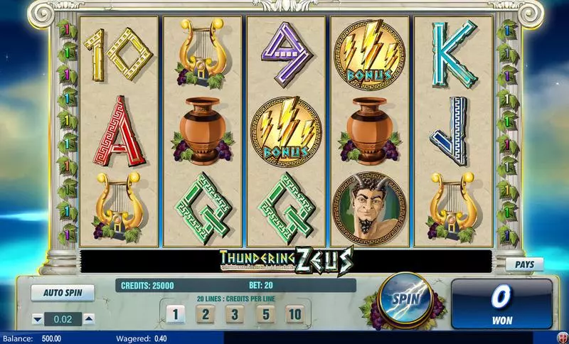 Thundering Zeus Amaya Slot Game released in   - Free Spins