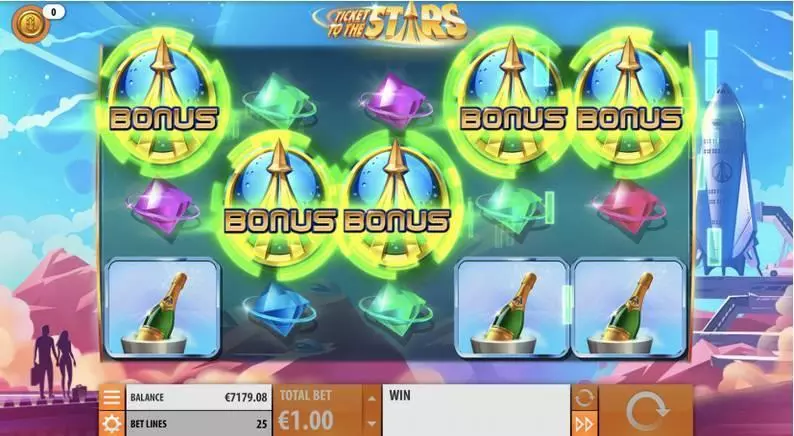 Ticket to the Stars Quickspin Slot Game released in February 2019 - Free Spins