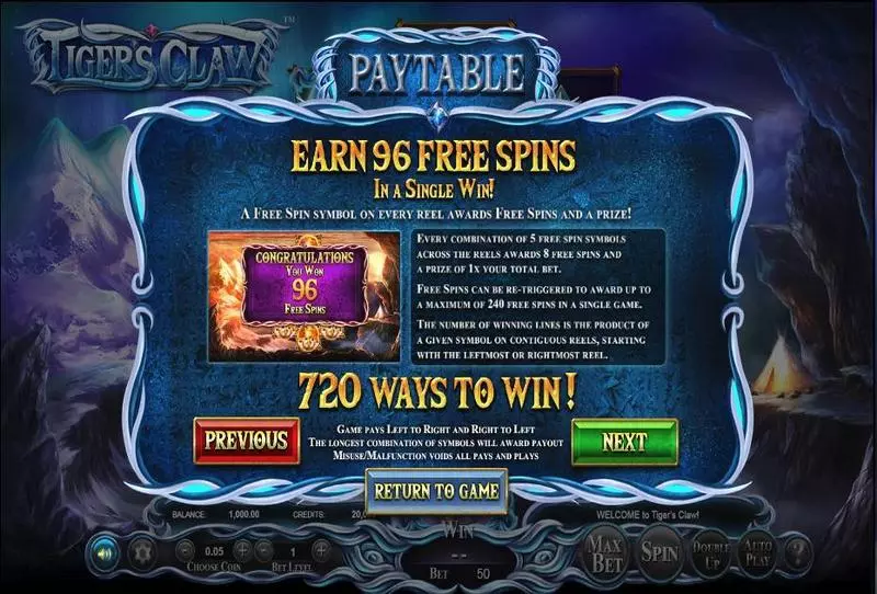 Tiger's Claw BetSoft Slot Game released in March 2018 - Free Spins