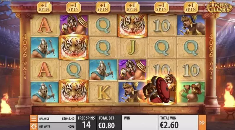 Tiger's Glory Quickspin Slot Game released in November 2018 - Free Spins