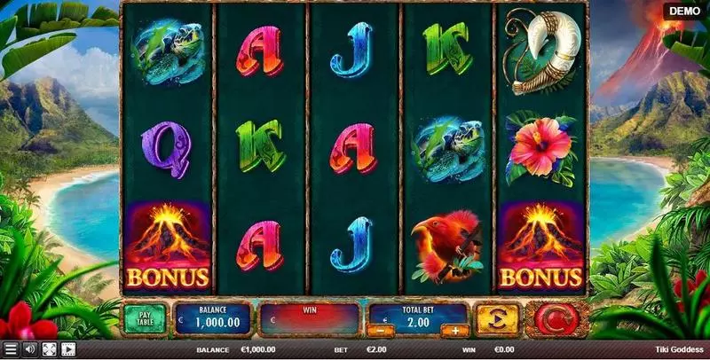 Tiki Goddess Red Rake Gaming Slot Game released in October 2022 - Collect Feature