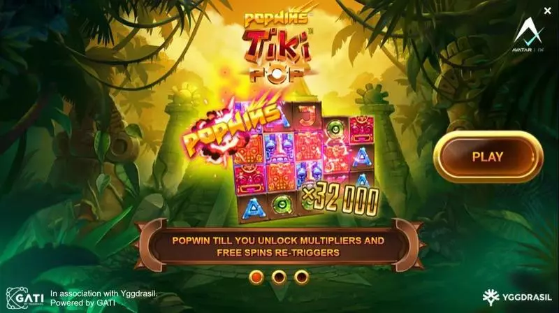 TikiPop AvatarUX Slot Game released in February 2020 - Free Spins