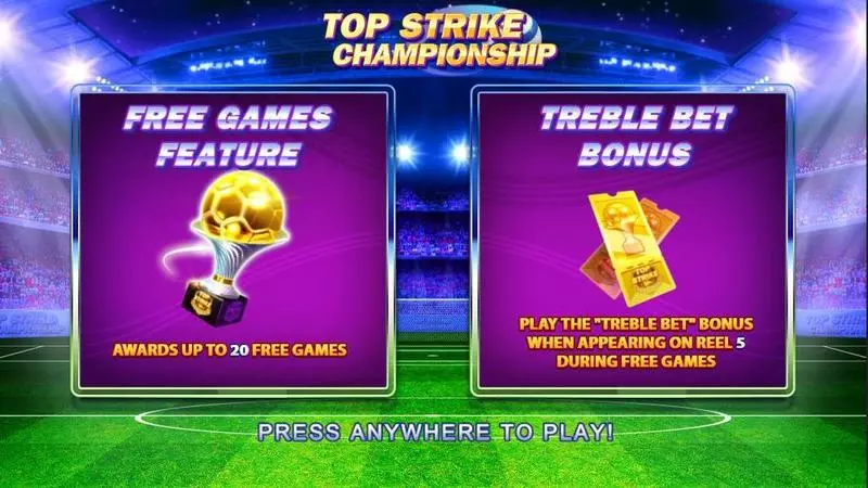 Top Strike Championship NextGen Gaming Slot Game released in April 2018 - Second Screen Game
