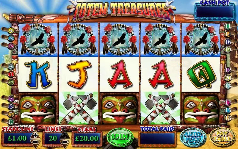 Totem Treasures Inspired Slot Game released in   - Jackpot bonus game