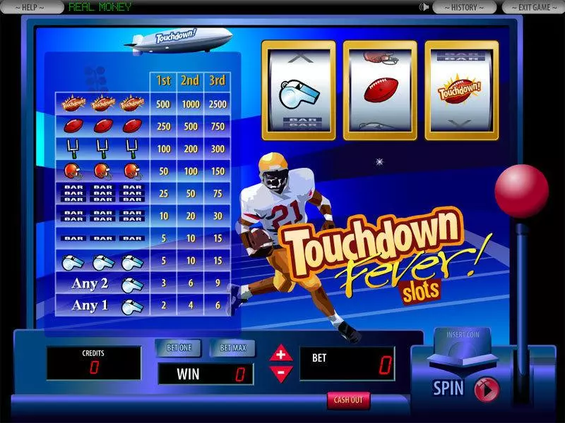 Touchdown Fever DGS Slot Game released in   - 