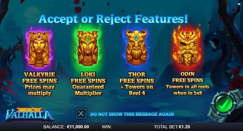 Towering Pays Valhalla ReelPlay Slot Game released in August 2021 - Towering Pays