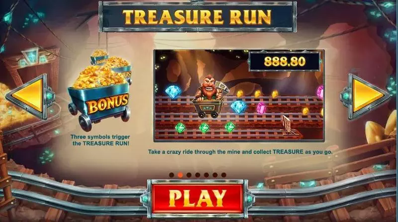 Treasure Mine Red Tiger Gaming Slot Game released in November 2017 - Second Screen Game