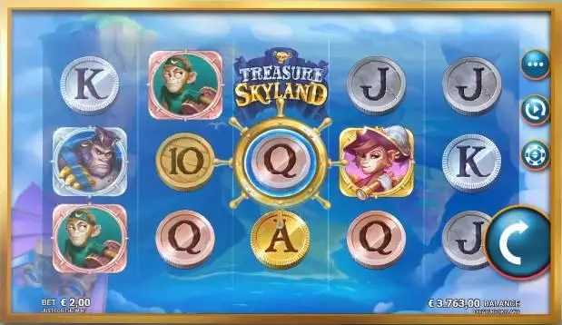 Treasure Skyland Microgaming Slot Game released in March 2020 - Multipliers